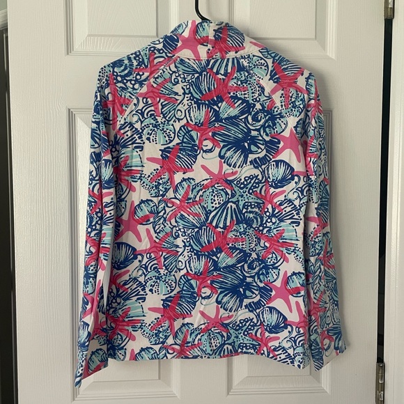 Lilly Pulitzer She She Shells starfish print quarter zip popover - Picture 6 of 6